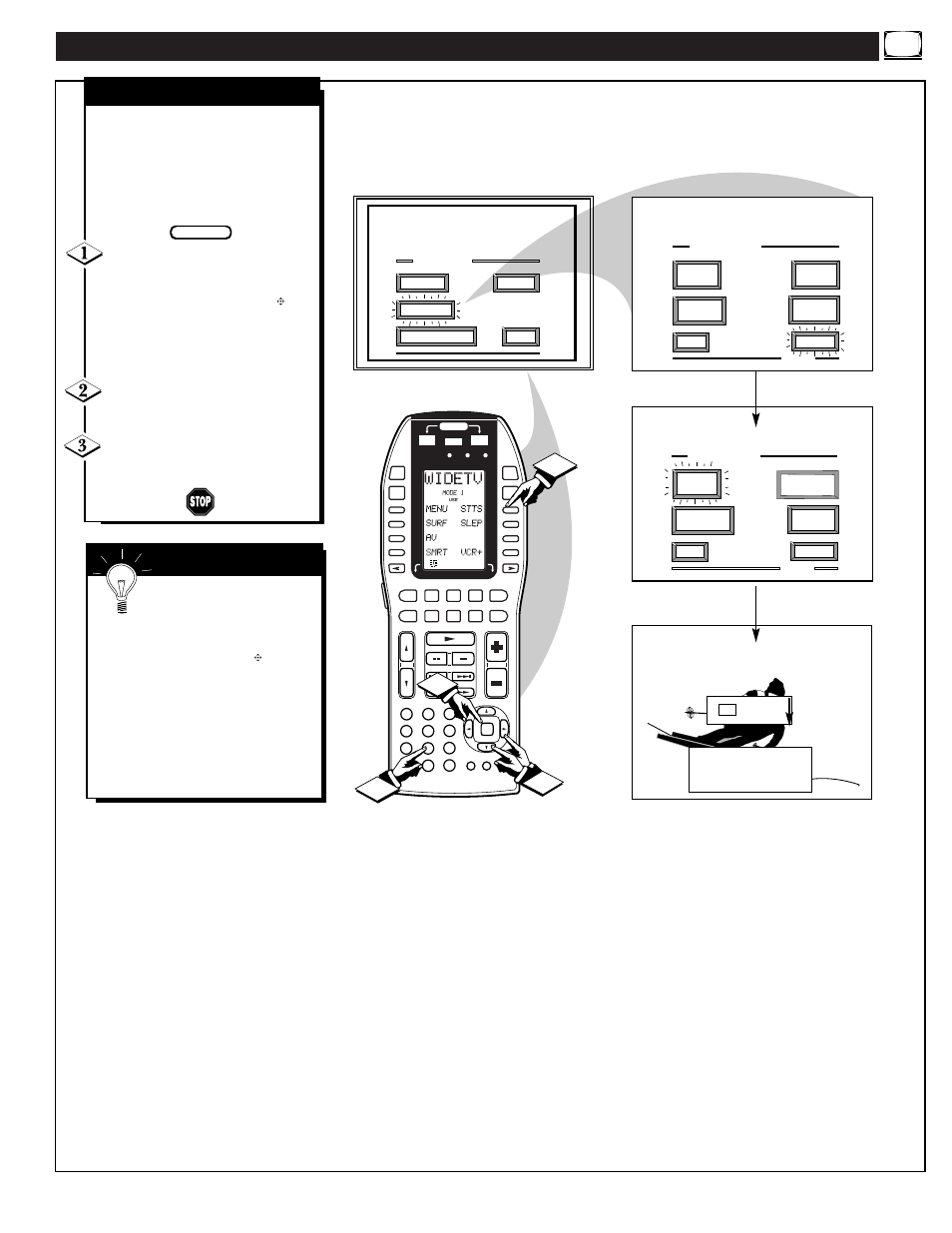 Eature, Ontrols, Continued | Set clock, Mart | Marantz PV6080 User Manual | Page 15 / 53