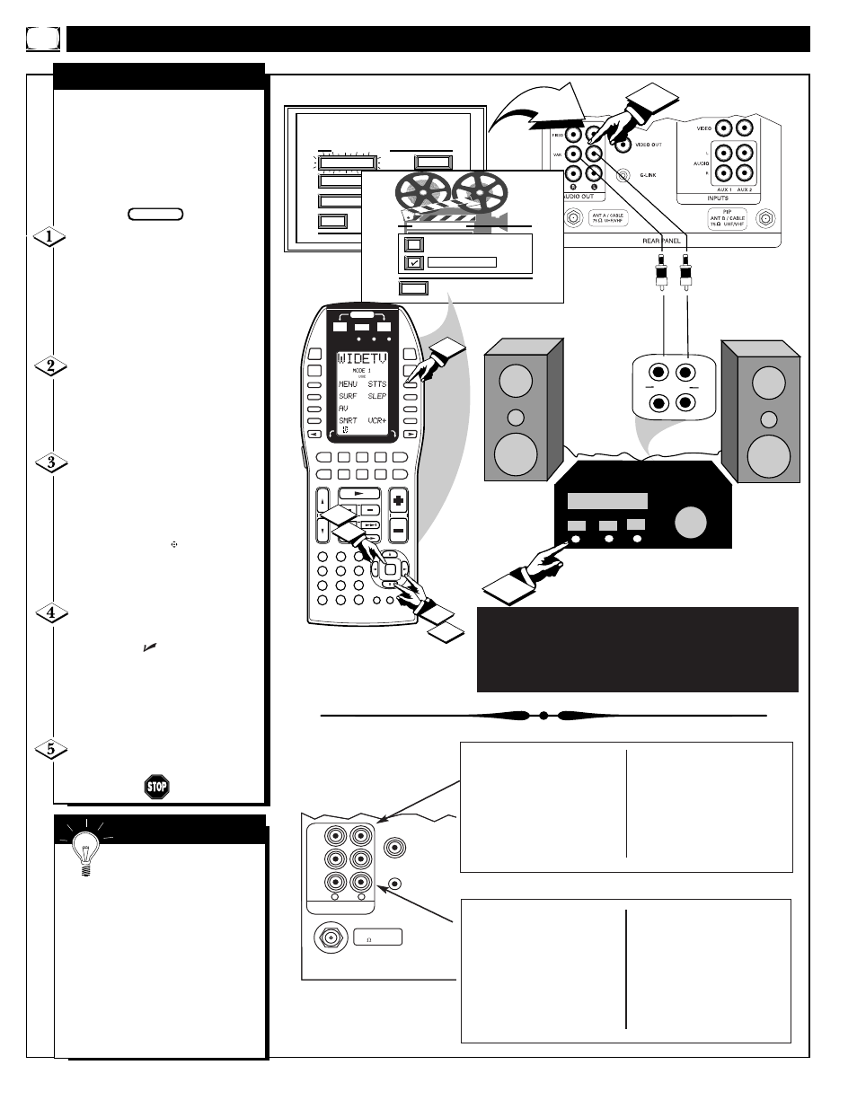 Ound, Ontrols, Continued | Tv speakers, Mart | Marantz PV6080 User Manual | Page 30 / 53