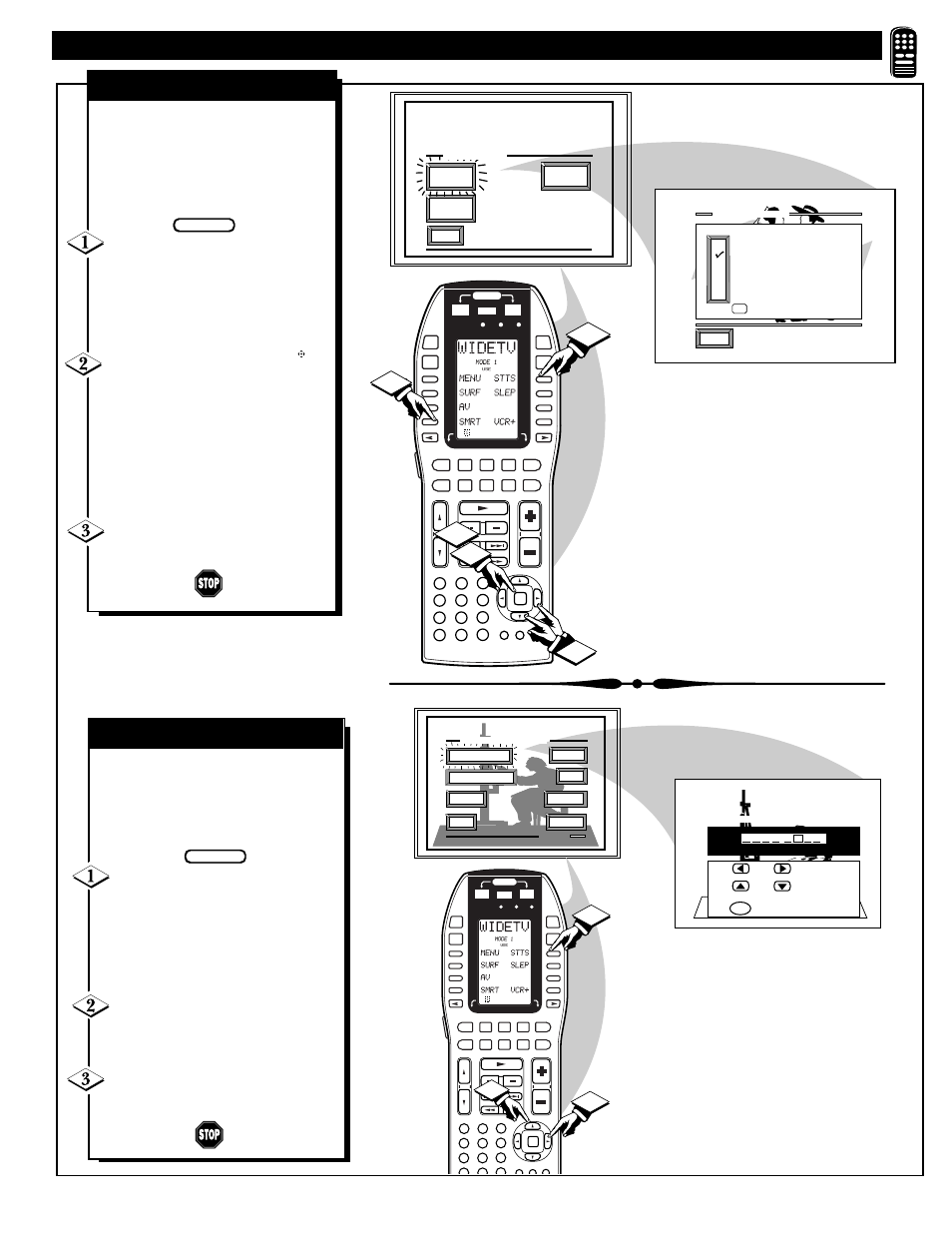 Emote, Ontrol, Peration | Continued, Smart/auto picture, Change label | Marantz PV6080 User Manual | Page 41 / 53