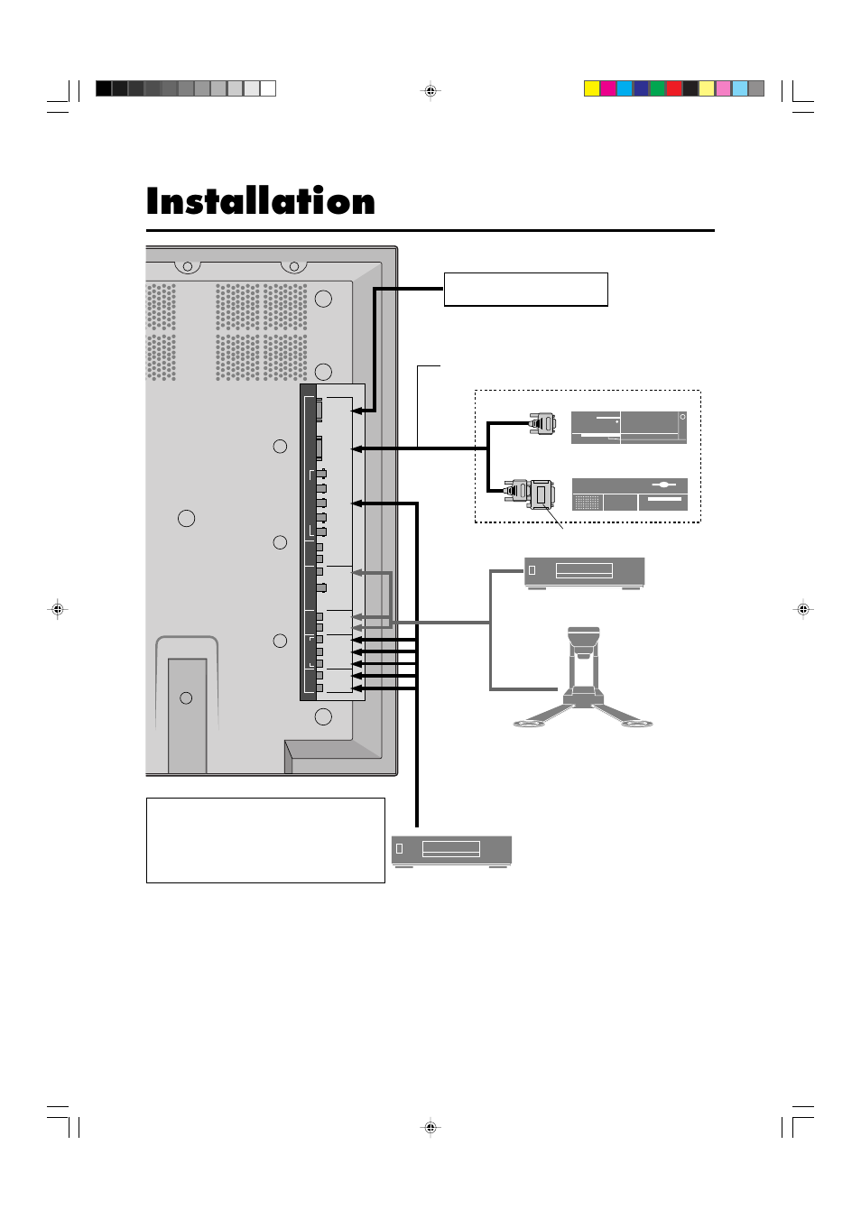 Installation, Personal computer with a digital rgb output, Ibm vga or compatibles macintosh or compatibles | Marantz PD4292D User Manual | Page 26 / 67