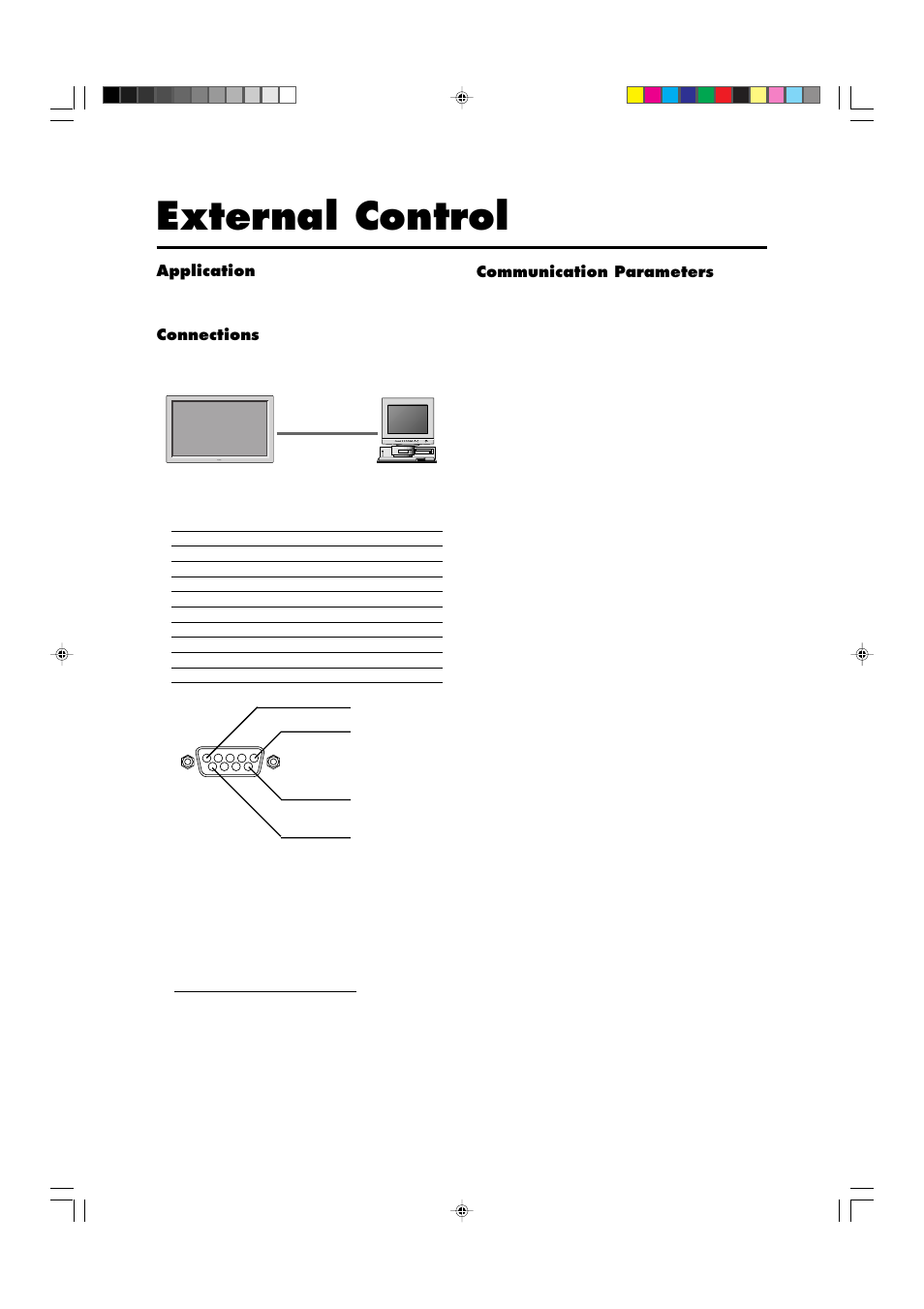 External control | Marantz PD4292D User Manual | Page 55 / 67