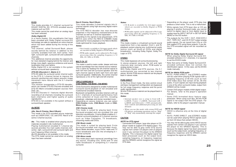 Marantz SR5600 User Manual | Page 29 / 42