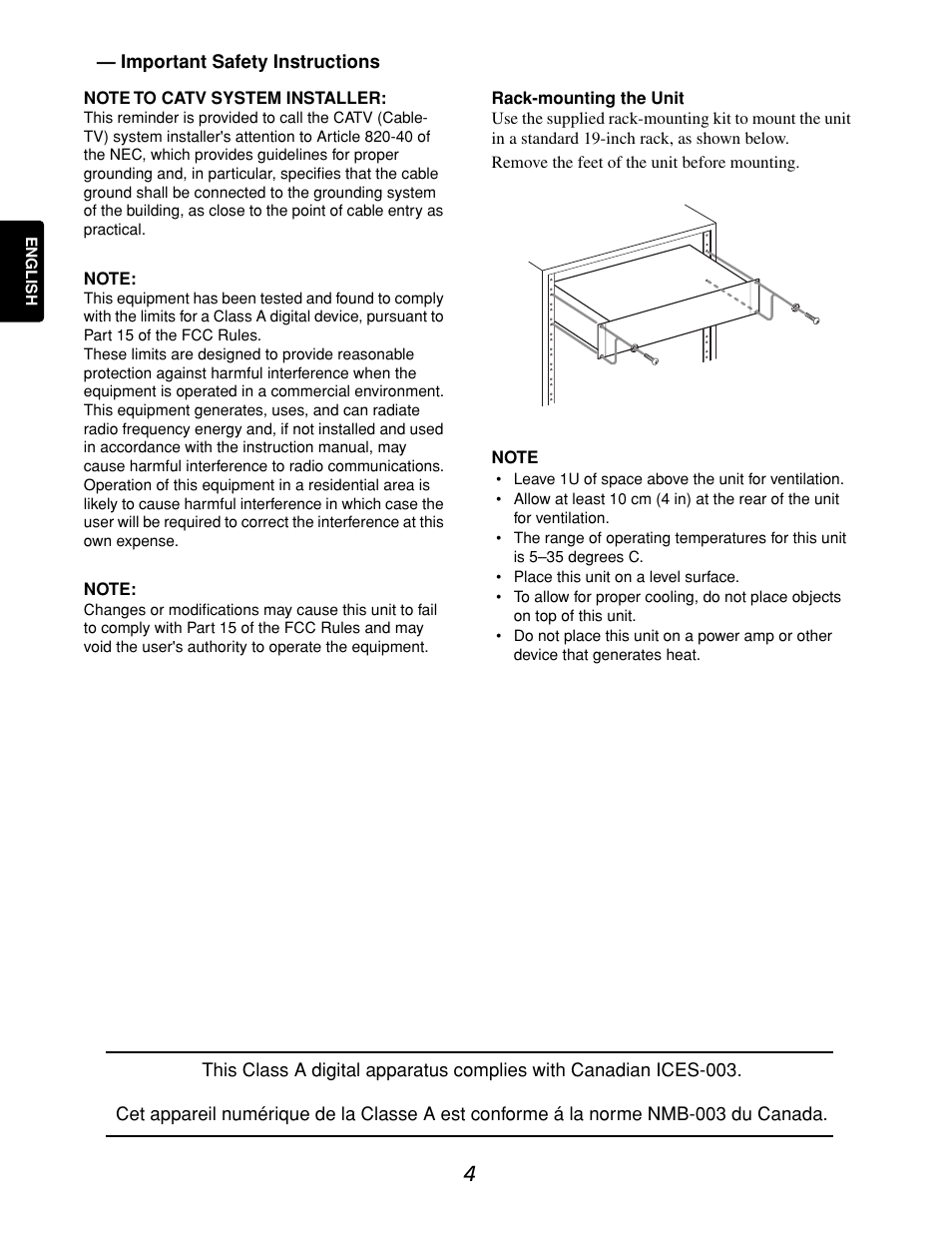 Marantz CDR632 User Manual | Page 4 / 40