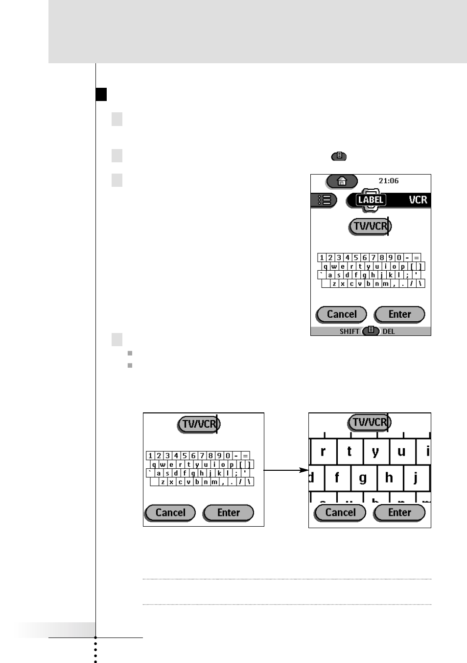 Reference, Labeling a button or a text frame | Marantz RC5000i User Manual | Page 35 / 64