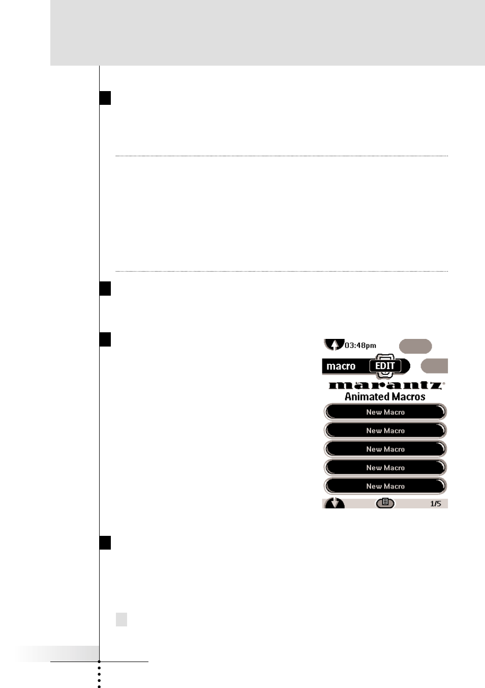 Reference, Copy existing device, Restore deleted device | Adding macro groups, Moving groups and re-ordering the home buttons | Marantz RC5000i User Manual | Page 41 / 64