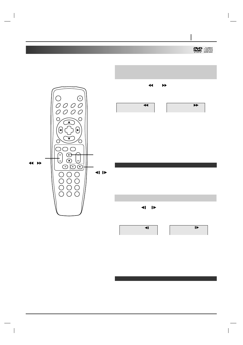 Special playback (cont’d), Playing in slow-motion (dvd only), Basic operation page 21 | Press the scan or button during playback, Press slow, During playback | Marantz DV4200 User Manual | Page 21 / 45