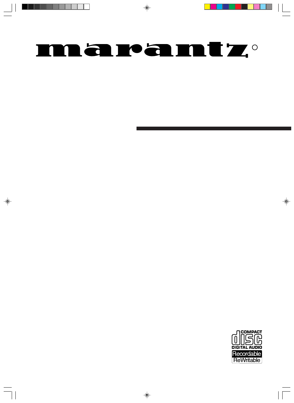 Marantz DR6000 User Manual | 25 pages