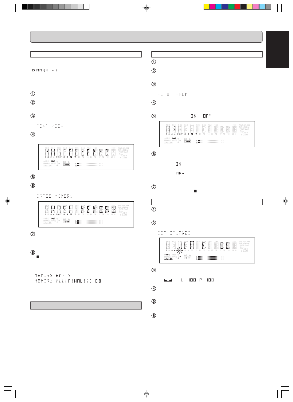 Menu mode, English, Recording settings | Marantz DR6000 User Manual | Page 19 / 25