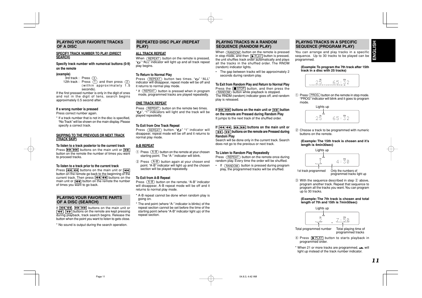 Marantz SA-11S1 User Manual | Page 15 / 19