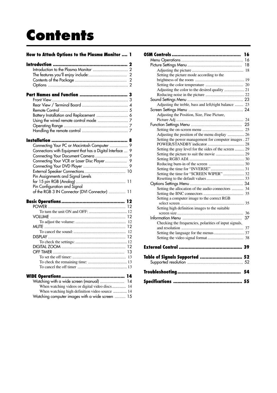 Marantz PD4293D User Manual | Page 7 / 64