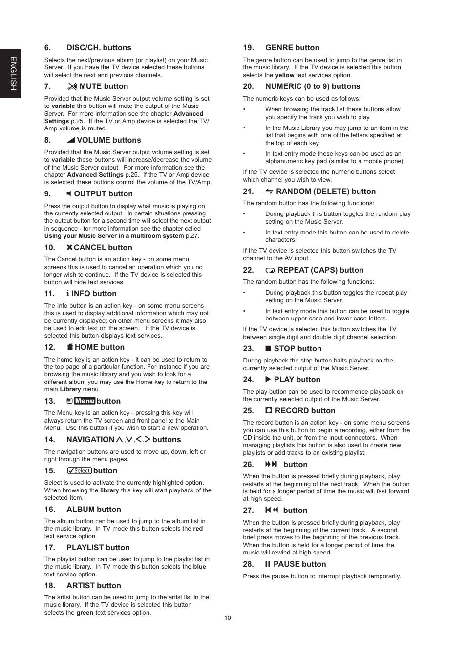 Marantz DH9300 User Manual | Page 12 / 132