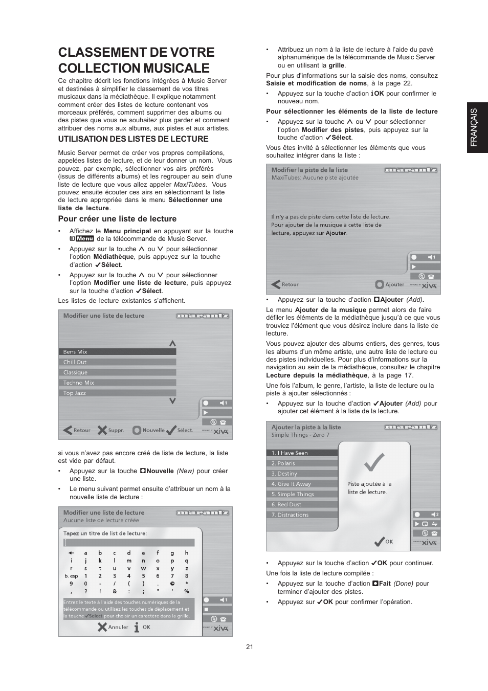 Classement de votre collection musicale | Marantz DH9300 User Manual | Page 55 / 132