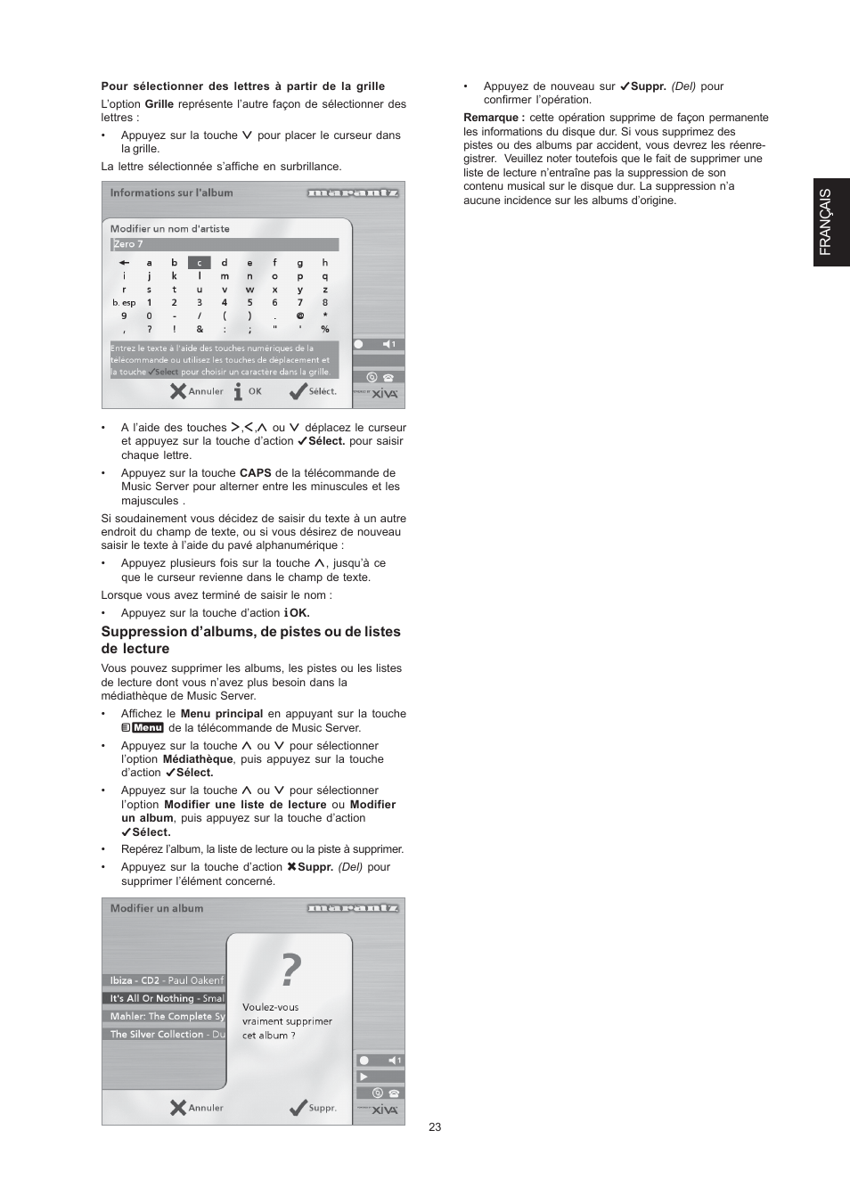 Français | Marantz DH9300 User Manual | Page 57 / 132