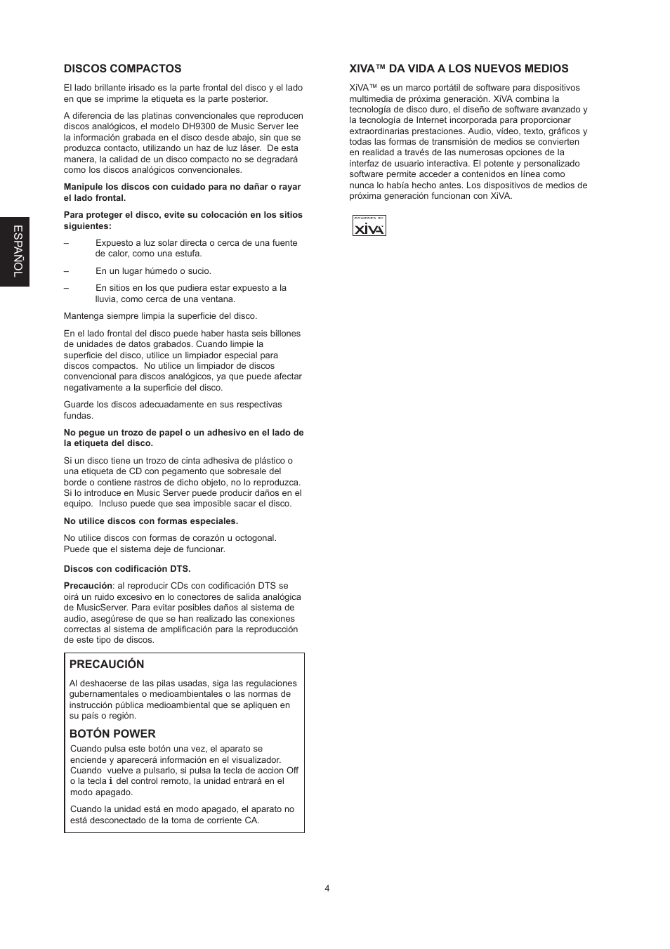 Marantz DH9300 User Manual | Page 68 / 132