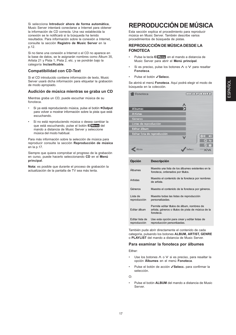 Reproducción de música, Esp añol, Compatibilidad con cd-text | Audición de música mientras se graba un cd | Marantz DH9300 User Manual | Page 81 / 132