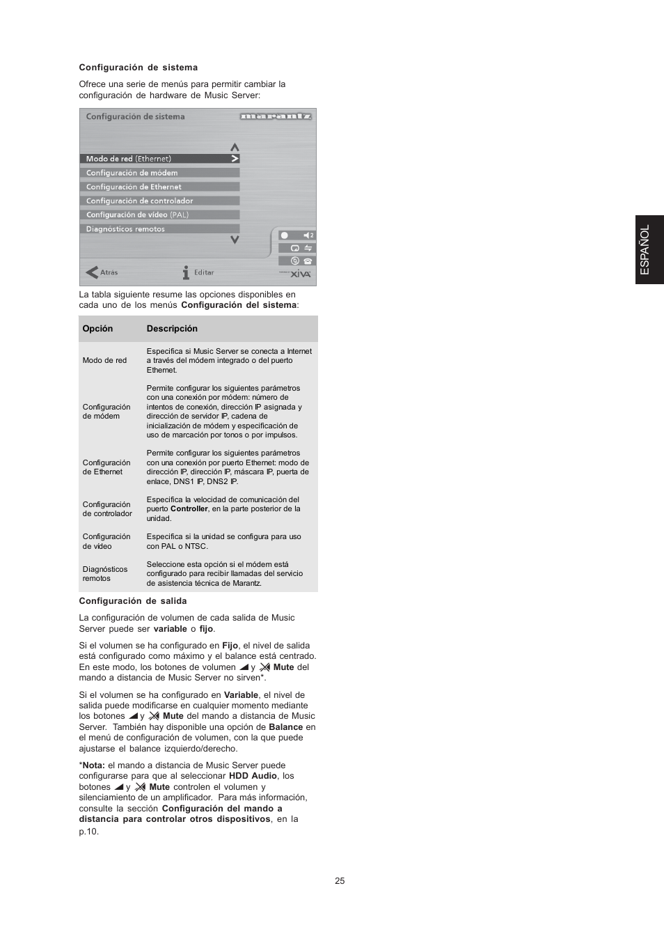 Esp añol | Marantz DH9300 User Manual | Page 89 / 132