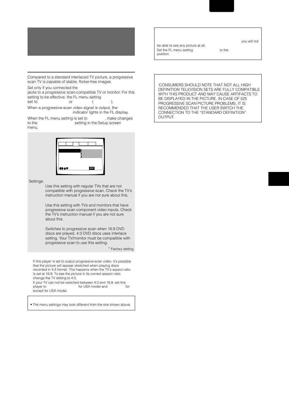 Connecting to a progressive scan- compatible tv, English | Marantz DV-12S1 User Manual | Page 37 / 69