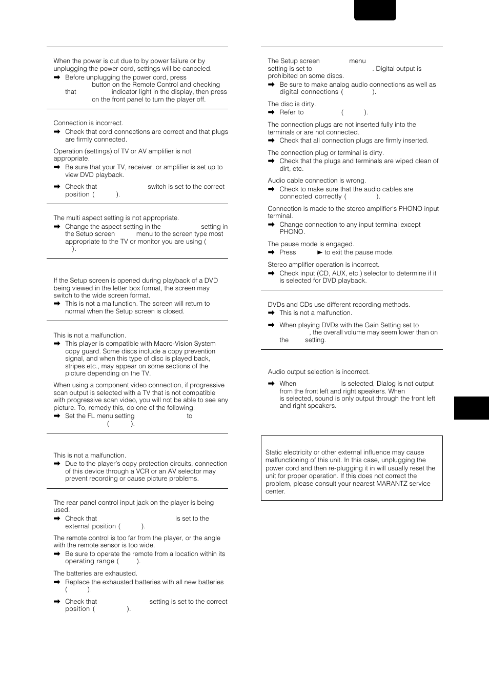 English | Marantz DV-12S1 User Manual | Page 65 / 69