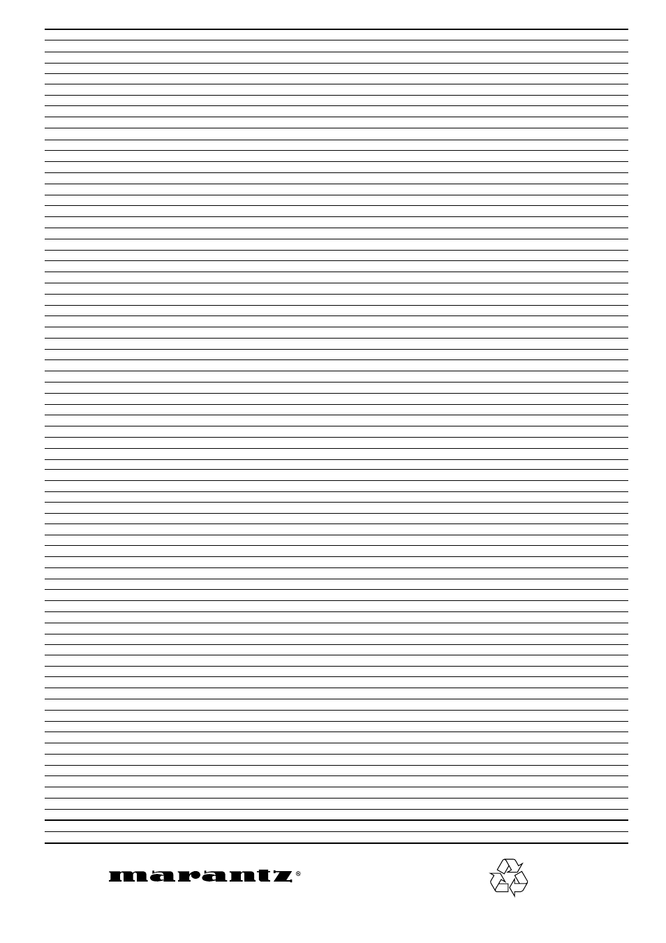 Is a registered trademark | Marantz DV-12S1 User Manual | Page 69 / 69