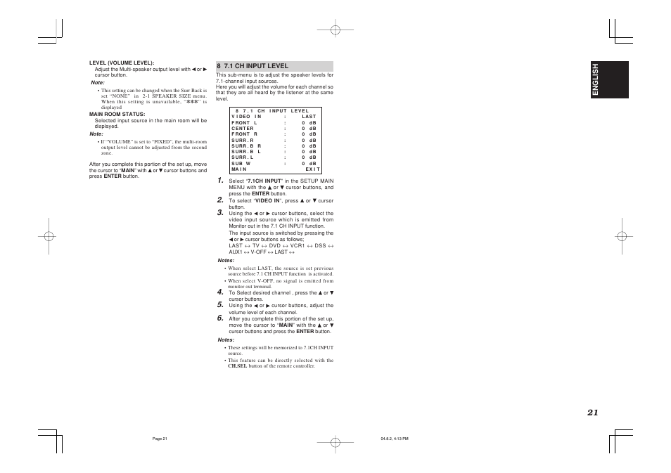 Marantz SR5500 User Manual | Page 24 / 41