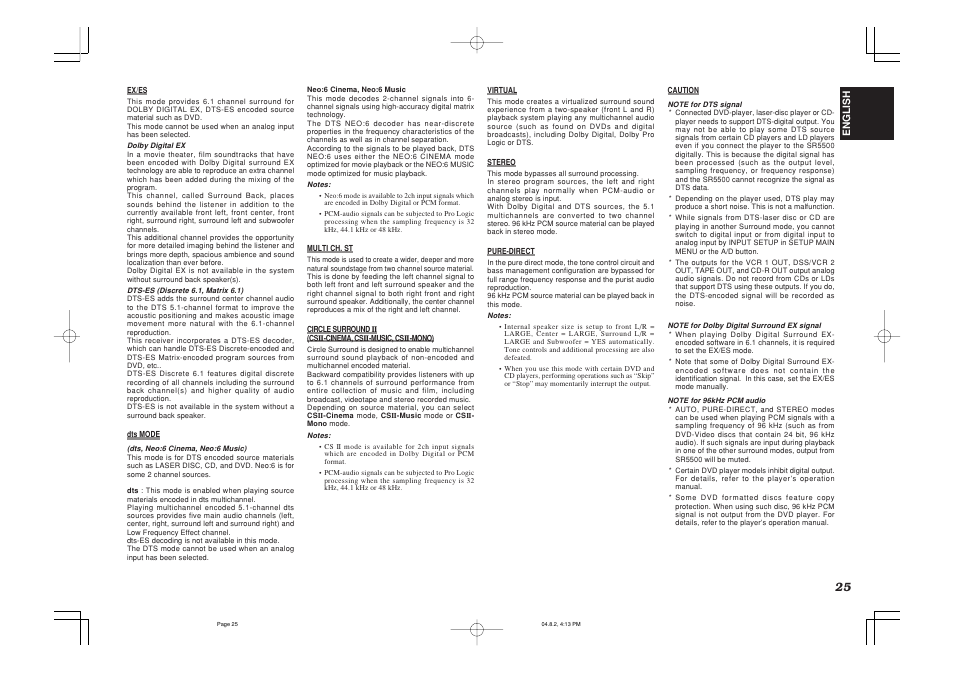 Marantz SR5500 User Manual | Page 28 / 41