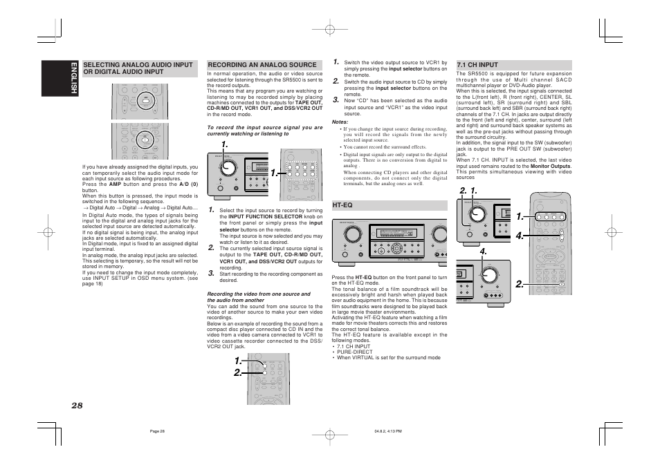 Marantz SR5500 User Manual | Page 31 / 41