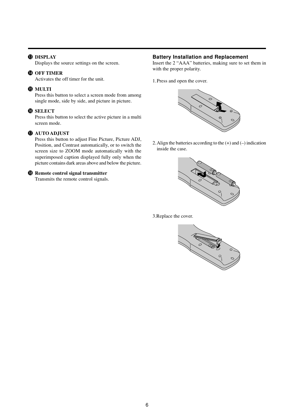 Marantz PD6120D User Manual | Page 13 / 60