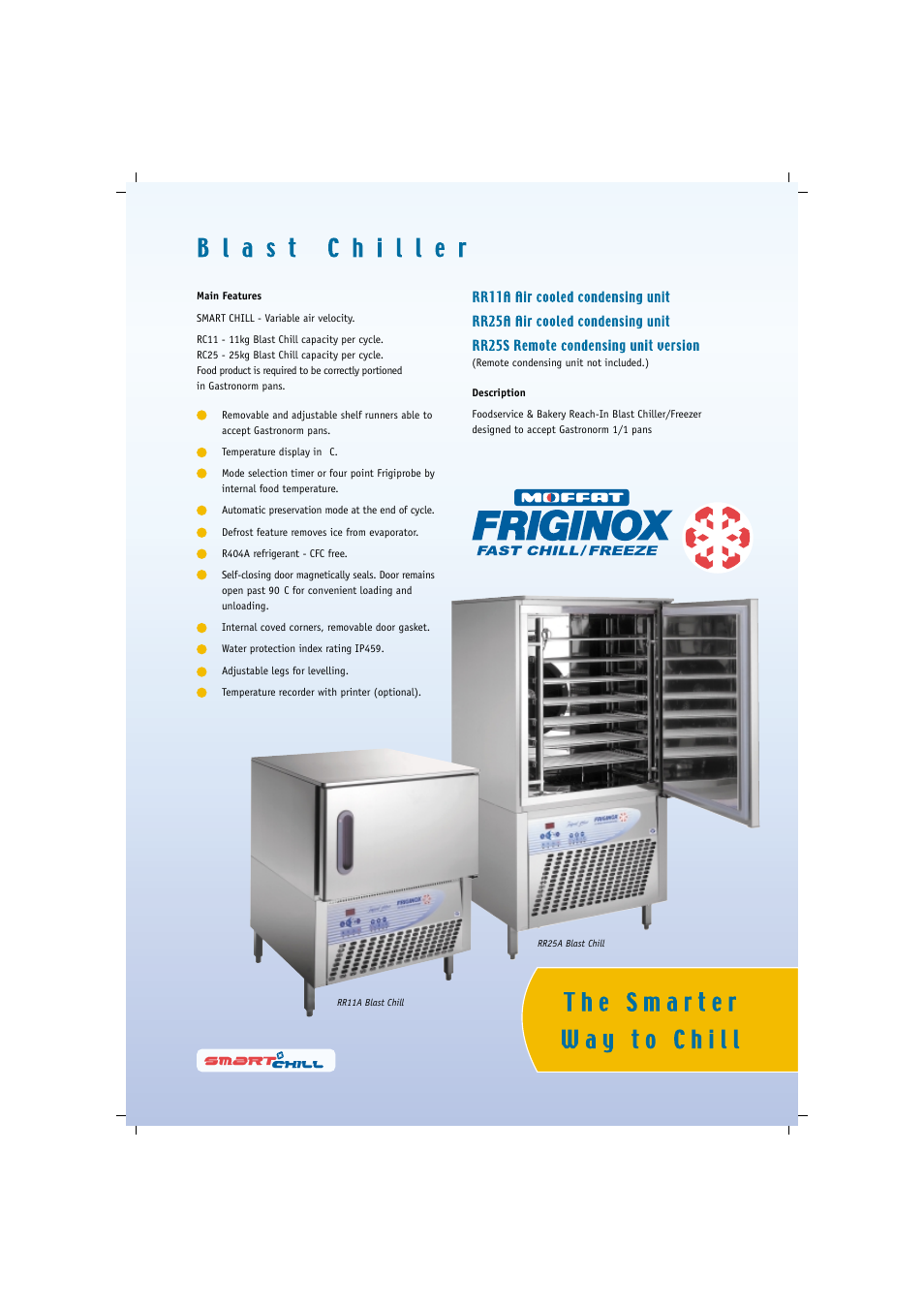 Moffat Friginox RR11A User Manual | 2 pages
