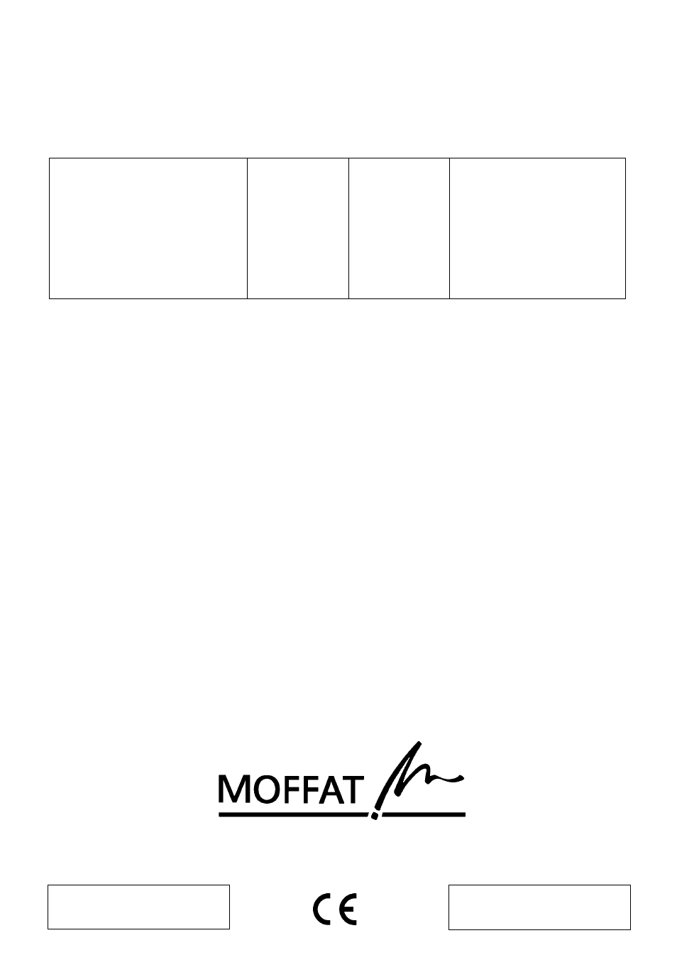 Moffat MD 900 B/W User Manual | Page 36 / 36