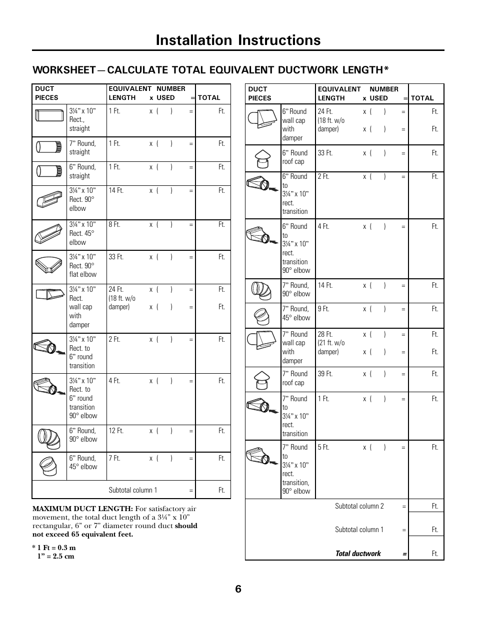 Installation instructions | Moffat 350A4502P5661 User Manual | Page 6 / 15