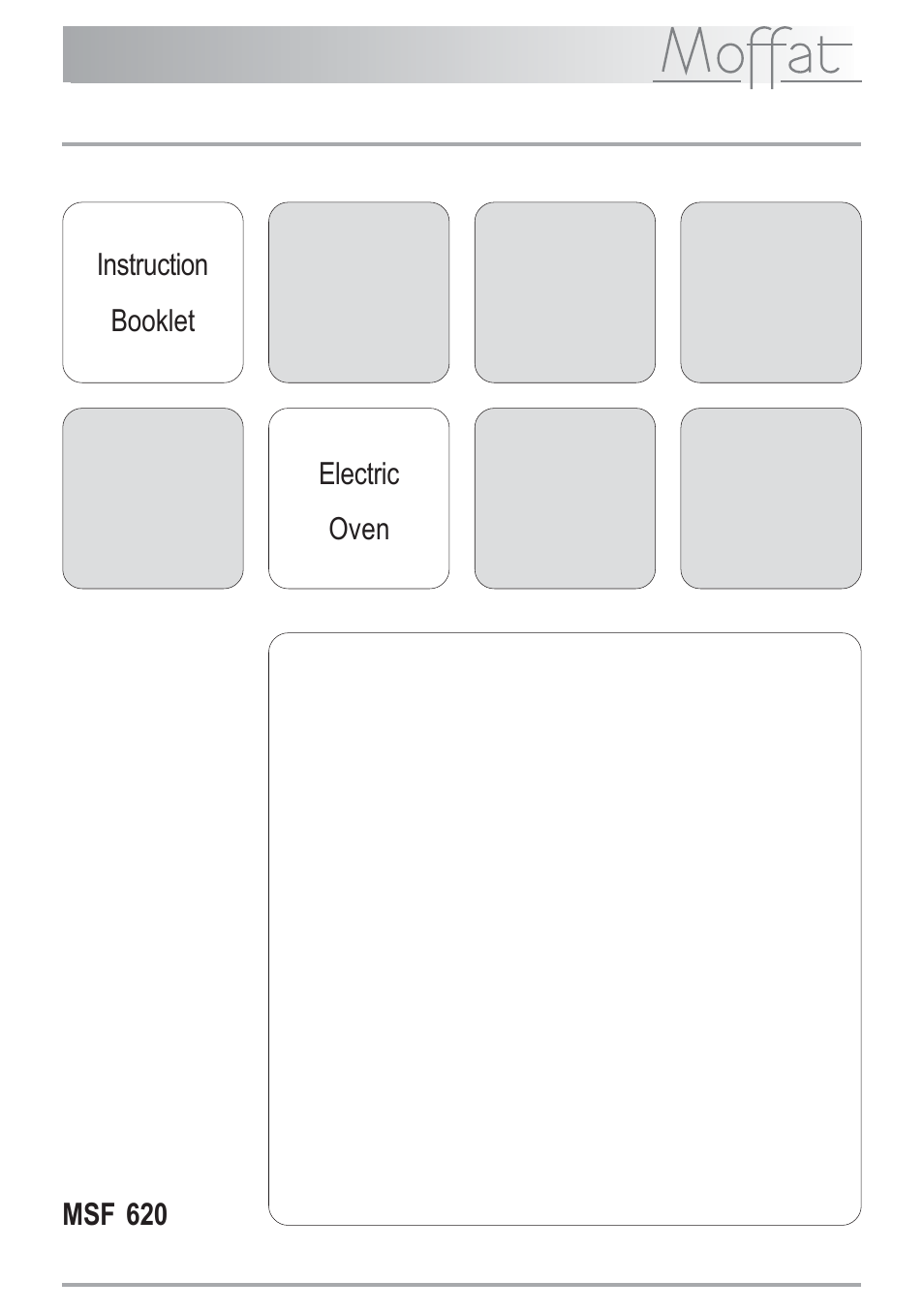 Moffat MSF 620 User Manual | 28 pages