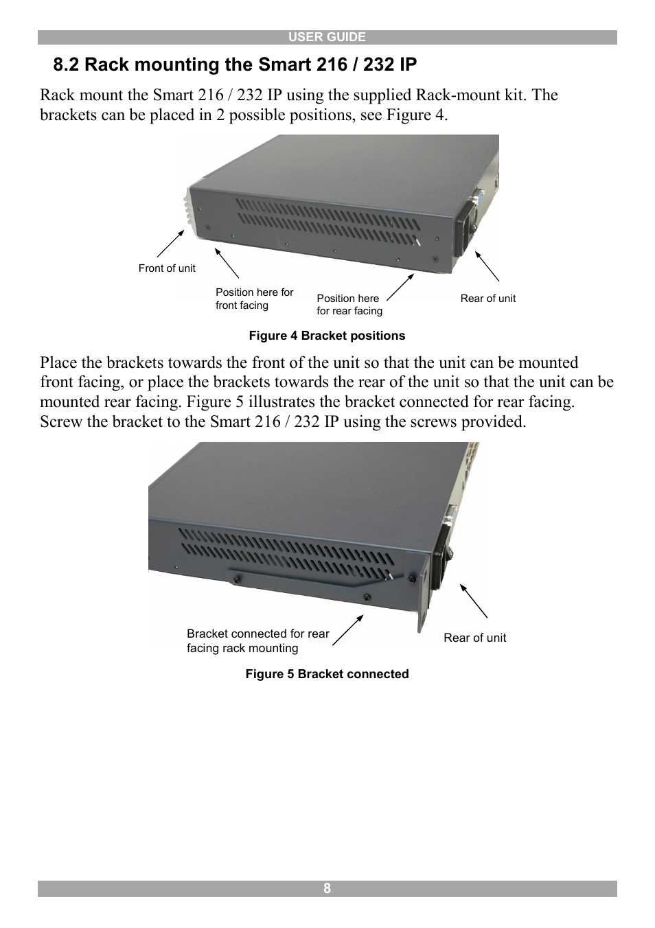 2 rack mounting the smart 216 / 232 ip | Minicom Advanced Systems Minicom Smart 216 User Manual | Page 9 / 50