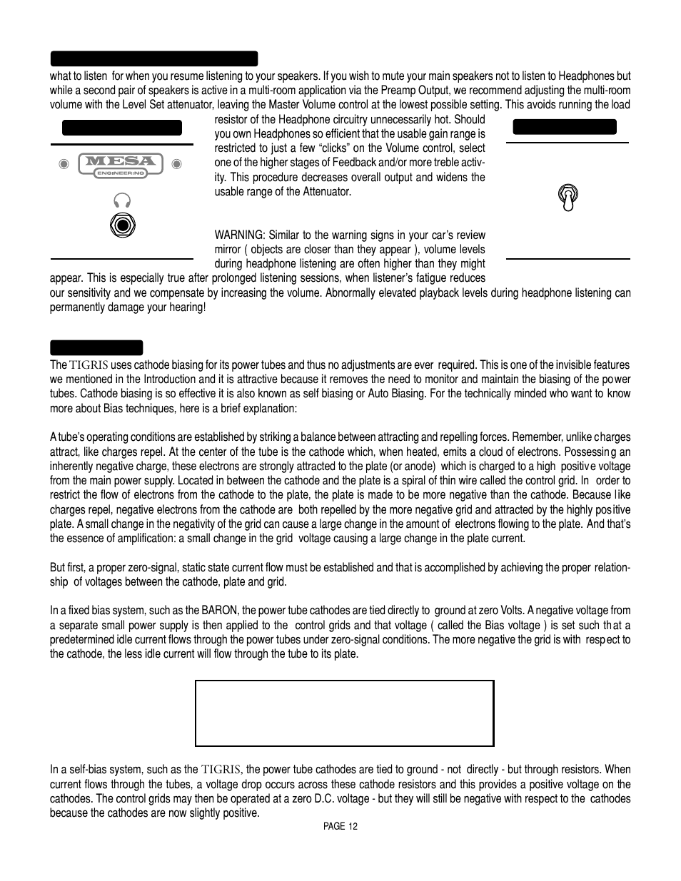 Mesa/Boogie Vacuum Tube Audio User Manual | Page 16 / 31