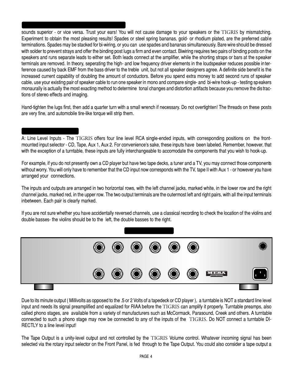 Mesa/Boogie Vacuum Tube Audio User Manual | Page 8 / 31