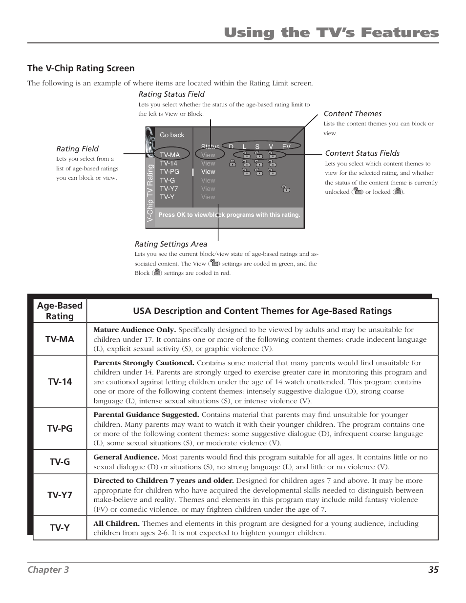 Using the tv’s features | Magni Group HDTV User Manual | Page 37 / 64