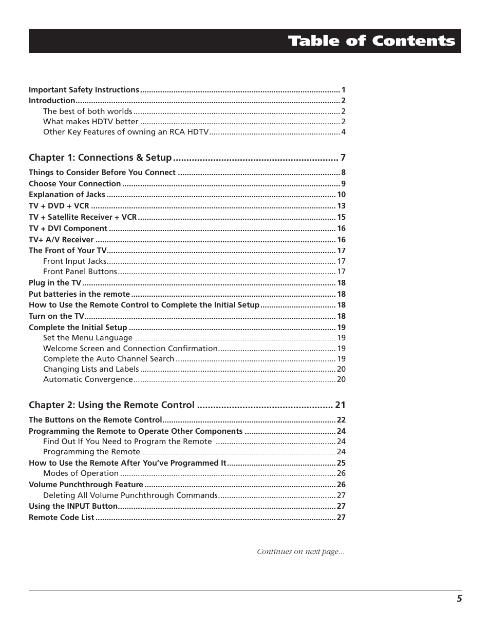 Magni Group HDTV User Manual | Page 7 / 64