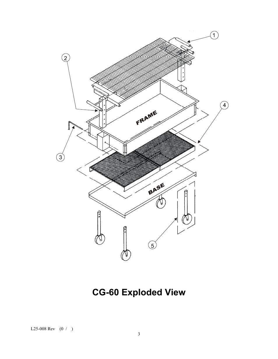 Cg-60 exploded view | Magikitch'n CG-60 User Manual | Page 3 / 8