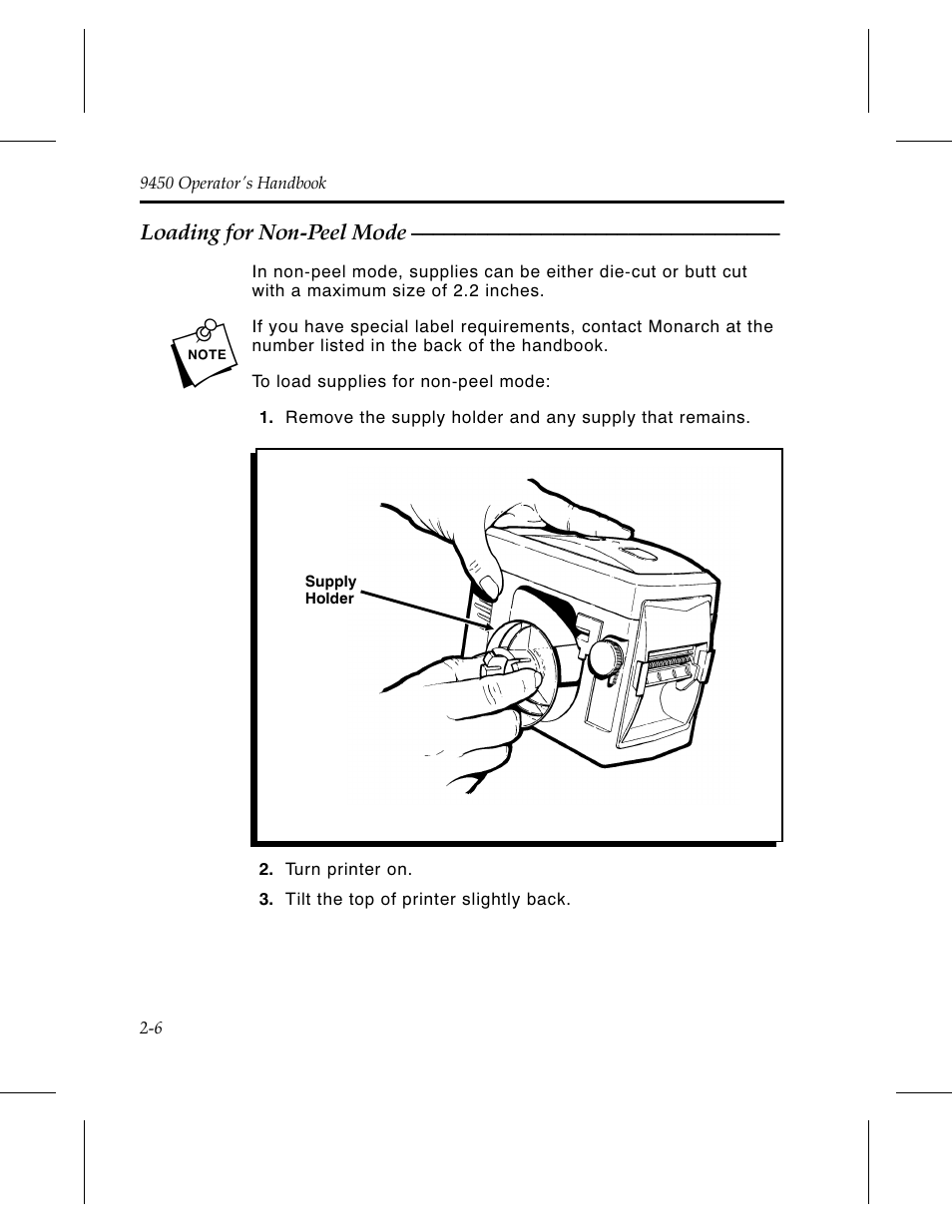 Monarch Instrument Paxar 9450 User Manual | Page 22 / 52