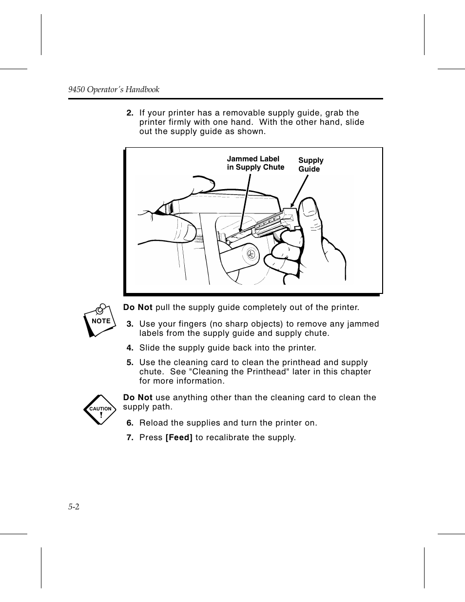 Monarch Instrument Paxar 9450 User Manual | Page 32 / 52