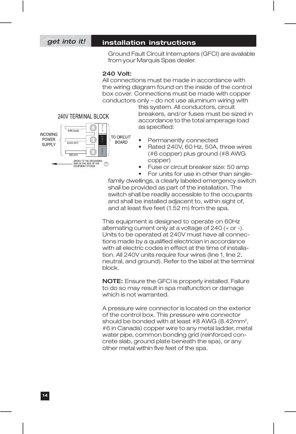 Marquis Everyday Hot Tub User Manual | Page 14 / 29
