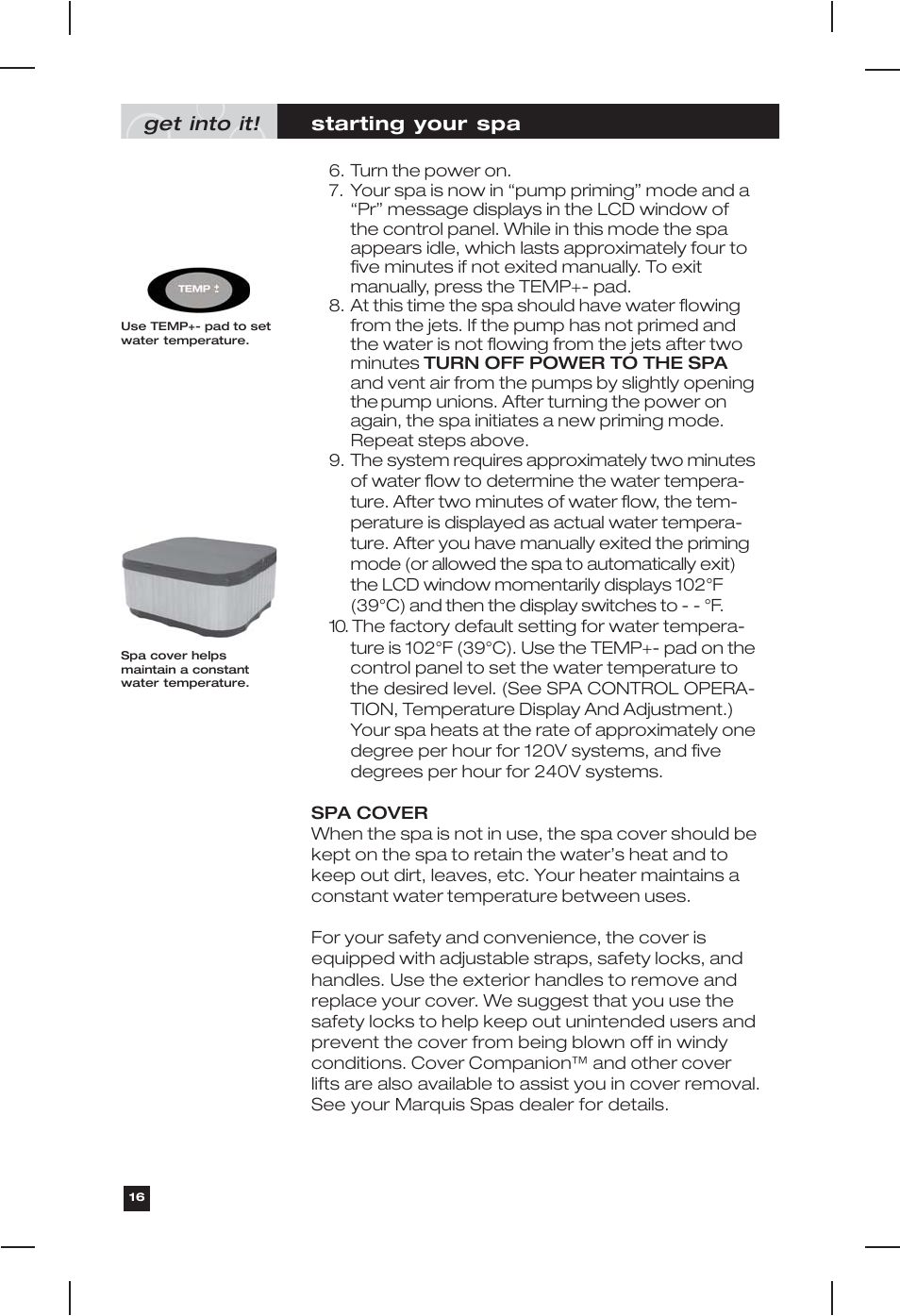 Marquis Everyday Hot Tub User Manual | Page 16 / 29