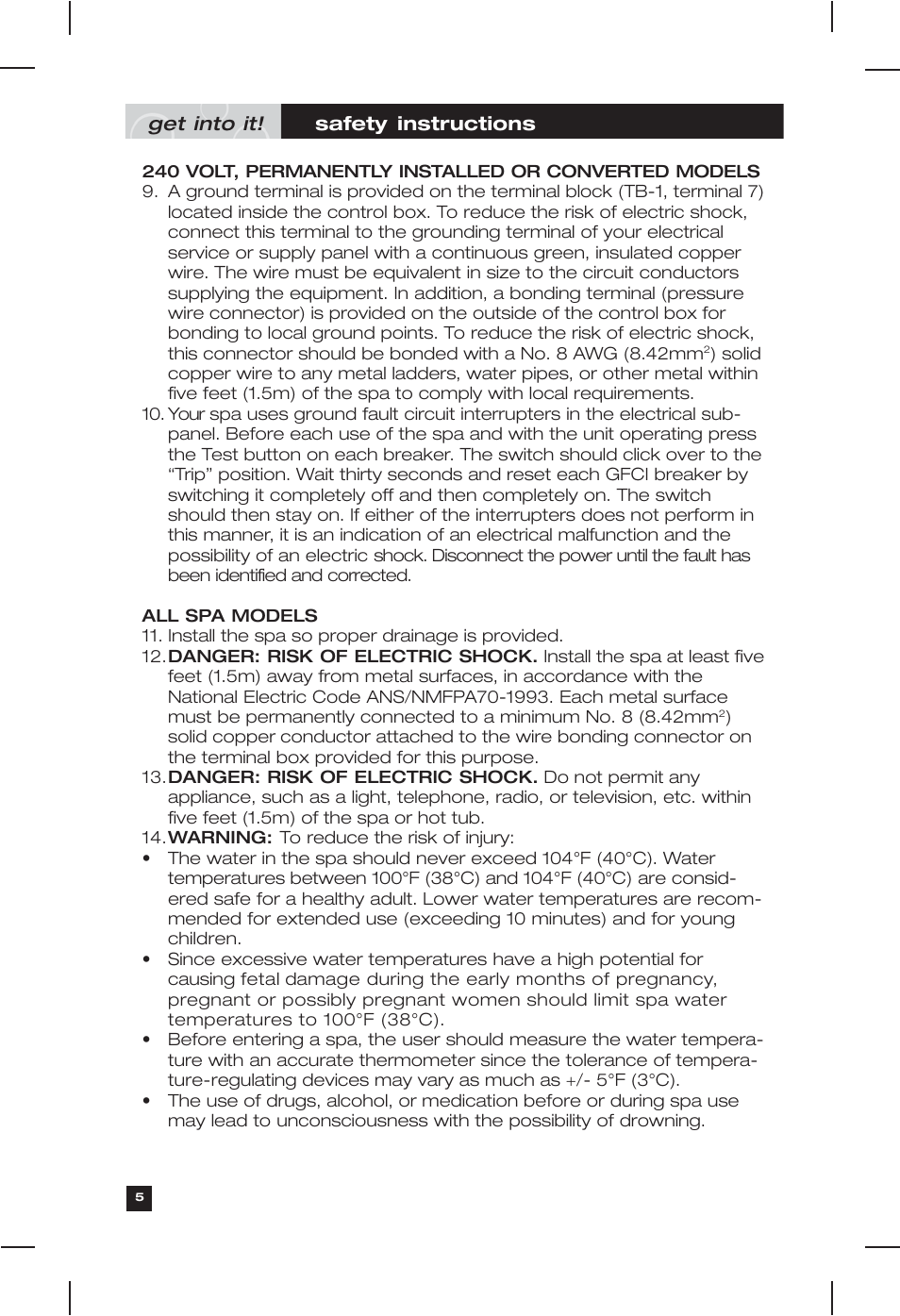 Marquis Everyday Hot Tub User Manual | Page 5 / 29