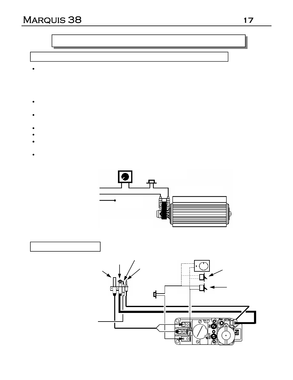 Marquis 38, 17 fan & valve wiring diagram/instructions | Marquis DVR-38 User Manual | Page 17 / 31