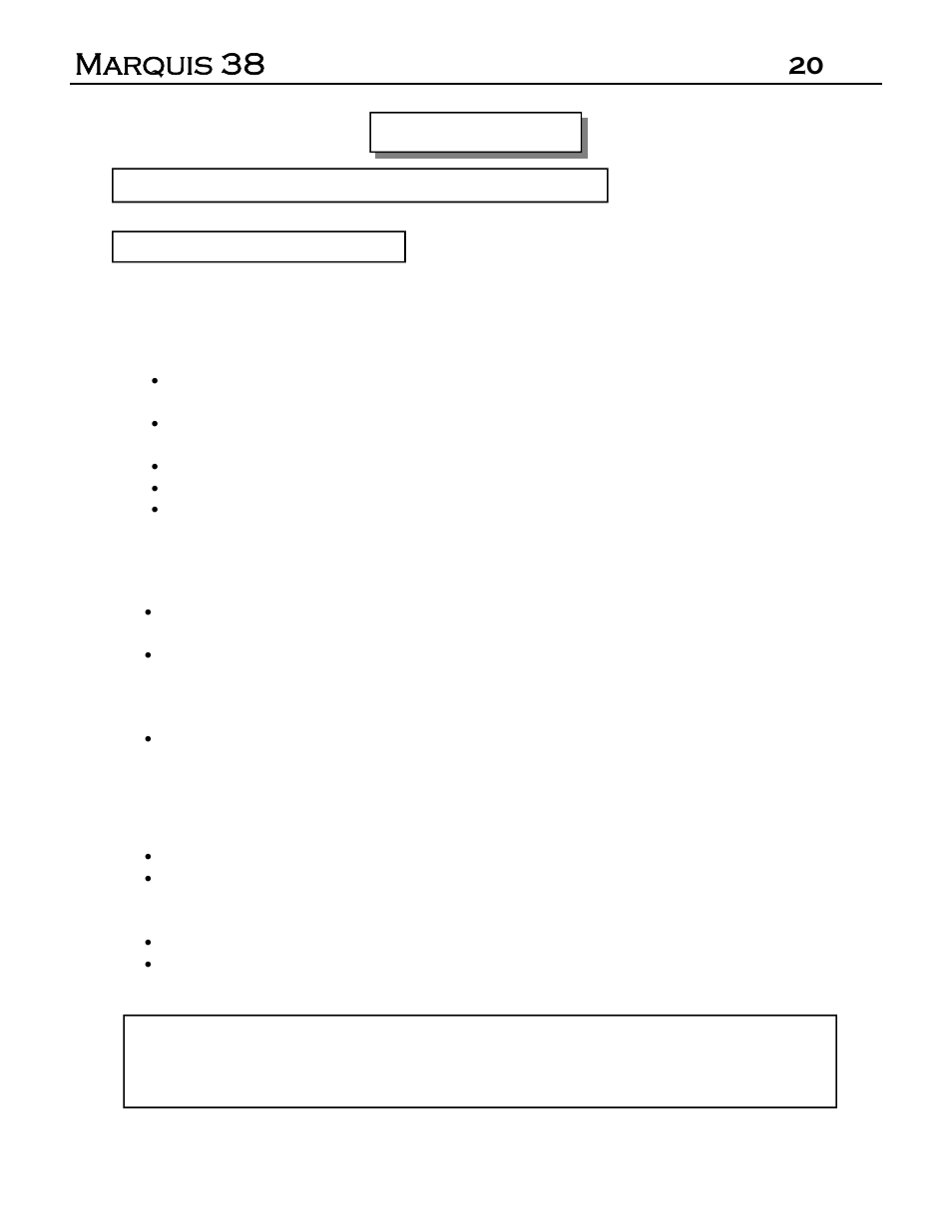 Marquis 38, 20 maintenance | Marquis DVR-38 User Manual | Page 20 / 31
