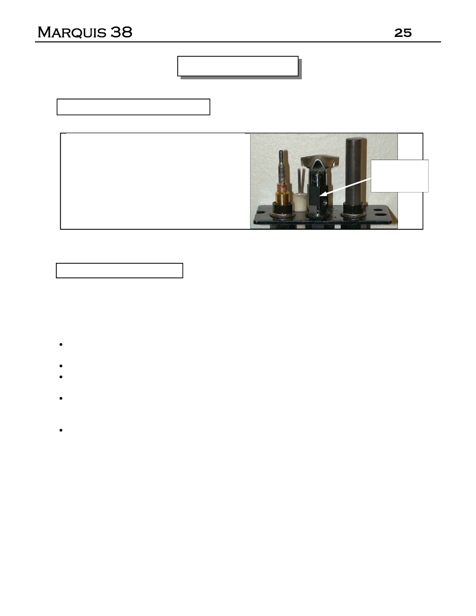 Marquis 38, 25 servicing | Marquis DVR-38 User Manual | Page 25 / 31