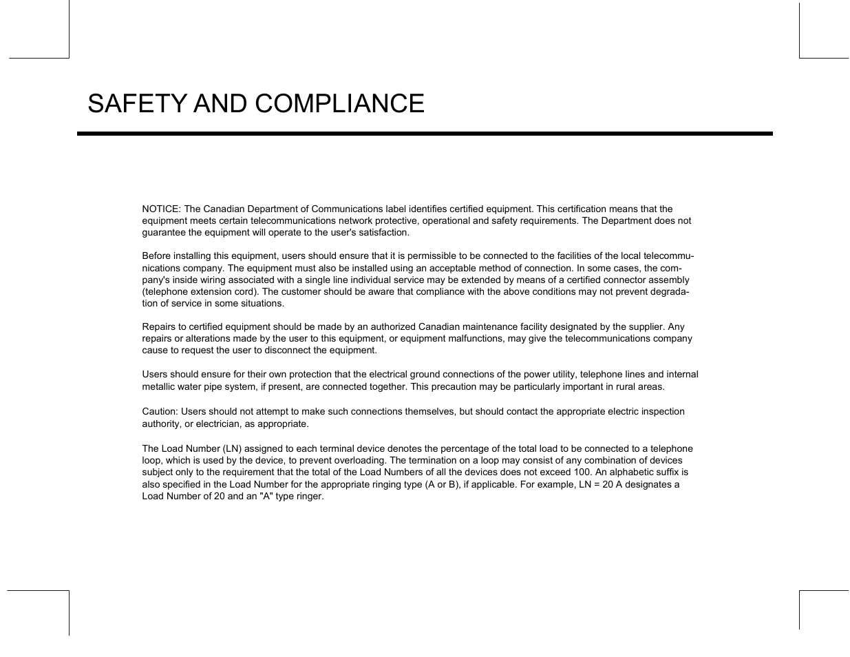 Safety and compliance | Marquis MW10 User Manual | Page 2 / 23