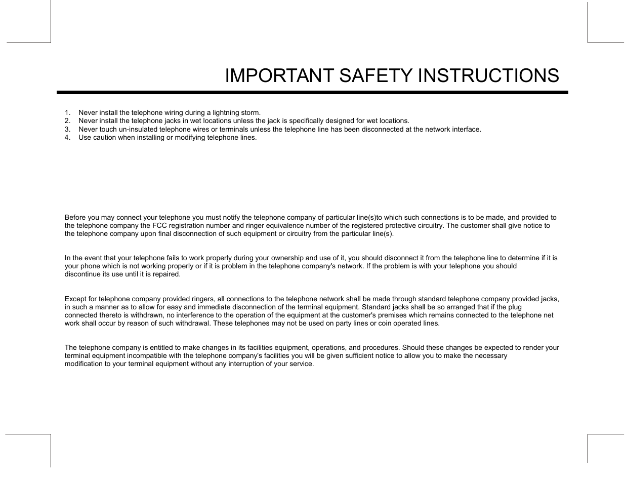 Important safety instructions | Marquis MW10 User Manual | Page 5 / 23
