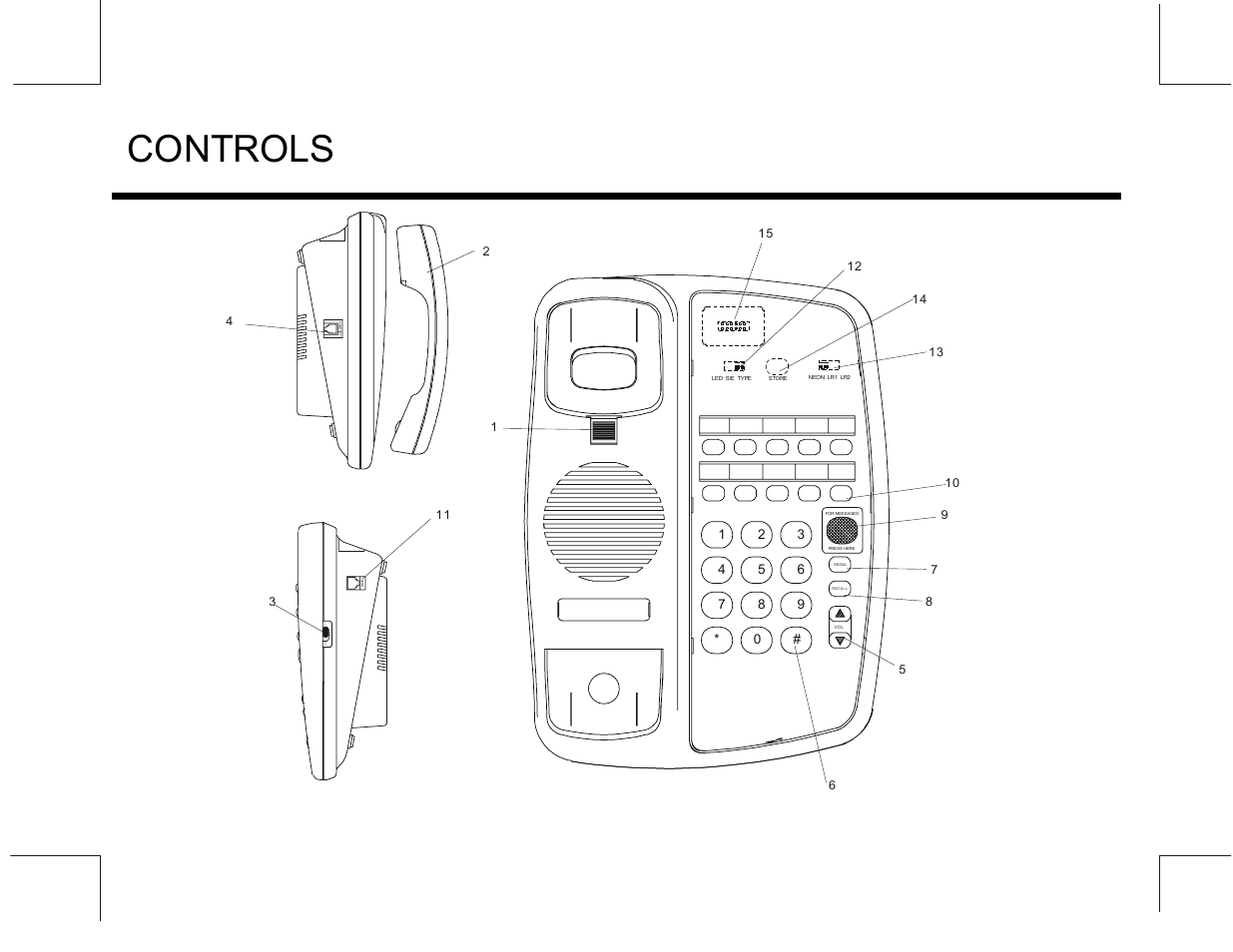 Controls, Lo w l in e 1 h i | Marquis MW10 User Manual | Page 8 / 23