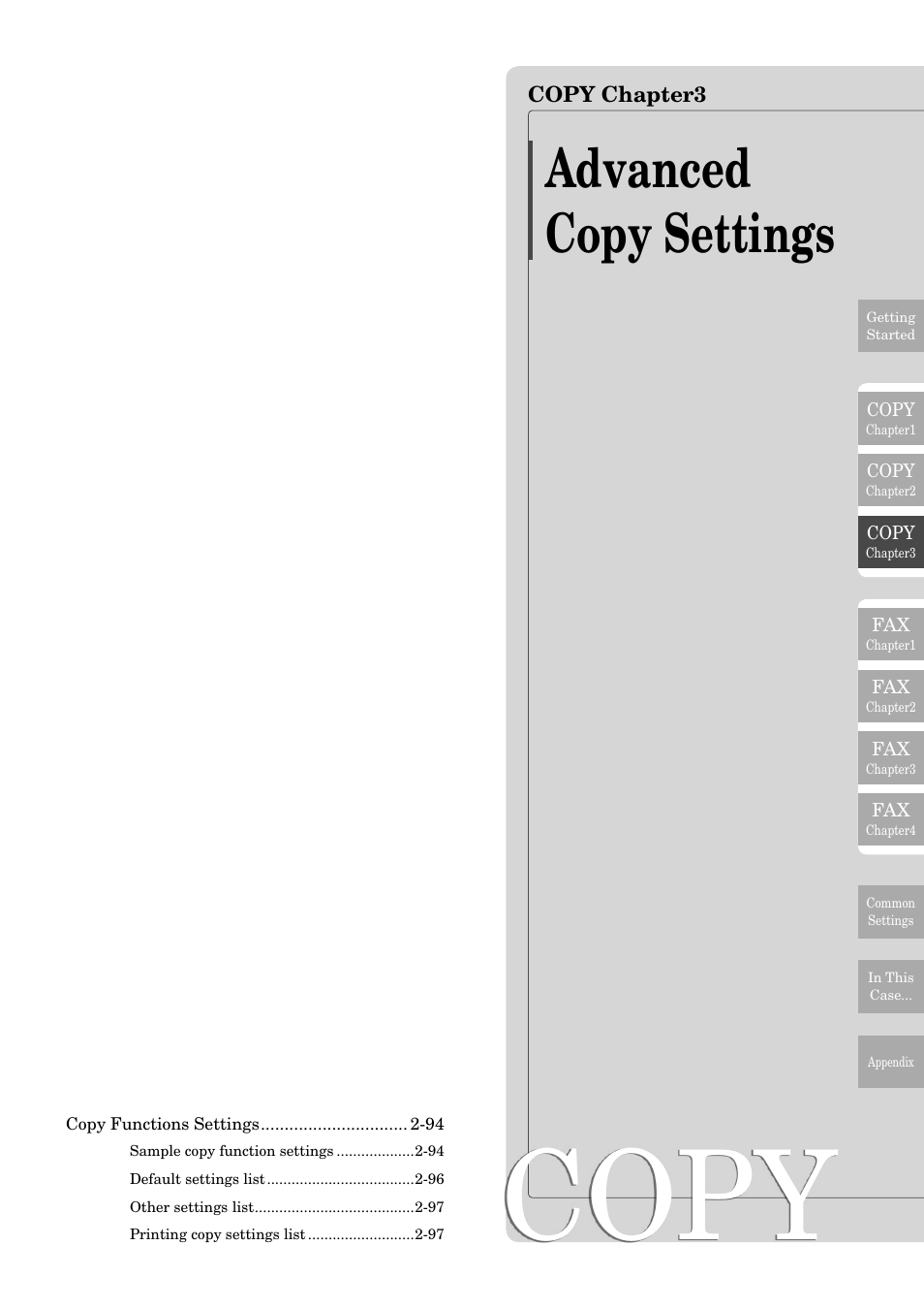Copy, Advanced copy settings | Muratec MFX-2830 User Manual | Page 173 / 471