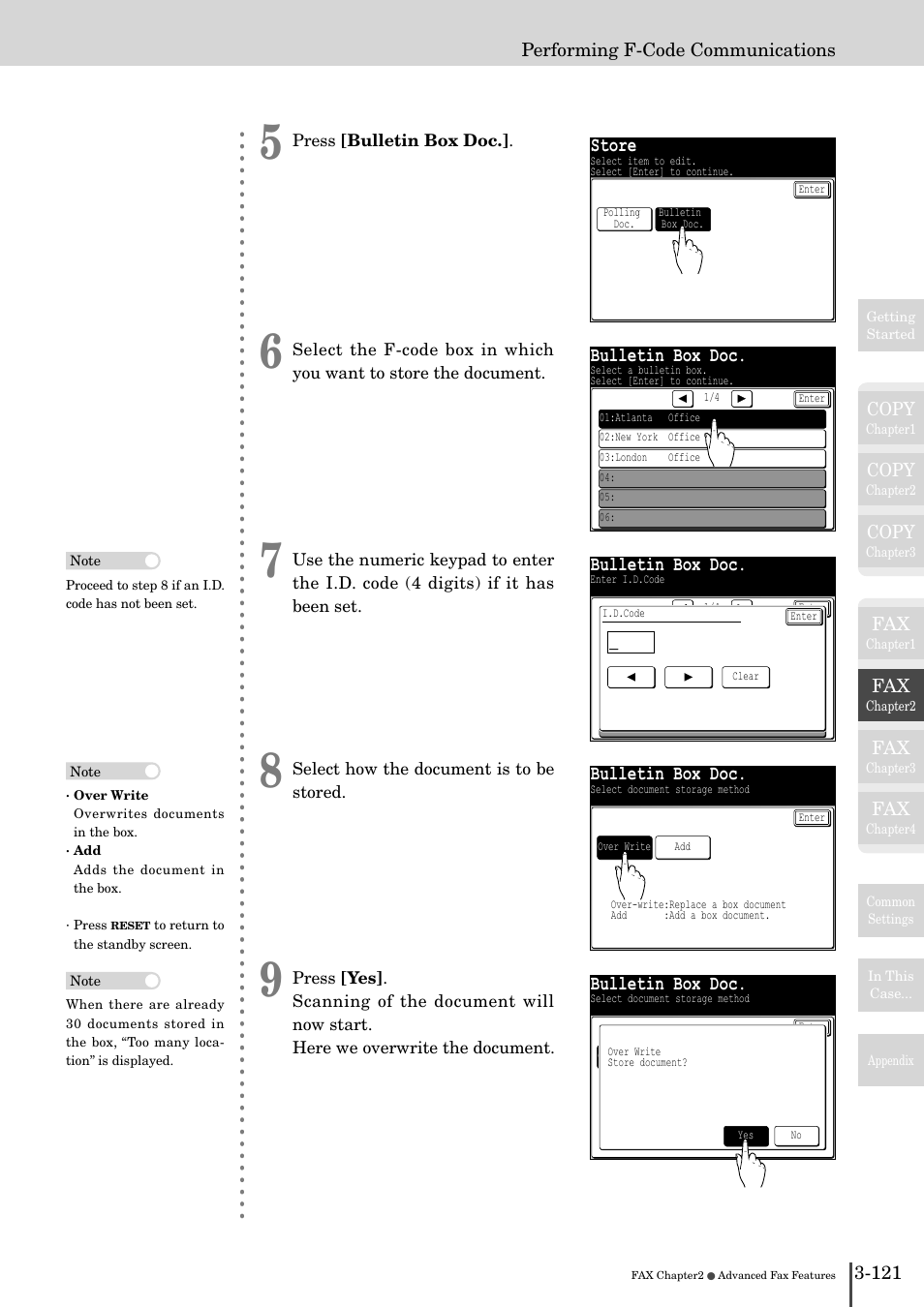 Store, Bulletin box doc | Muratec MFX-2830 User Manual | Page 299 / 471